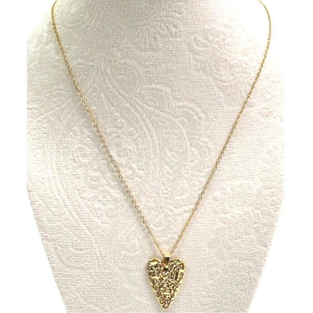 18K Gold Plated Heart Pendant Necklace